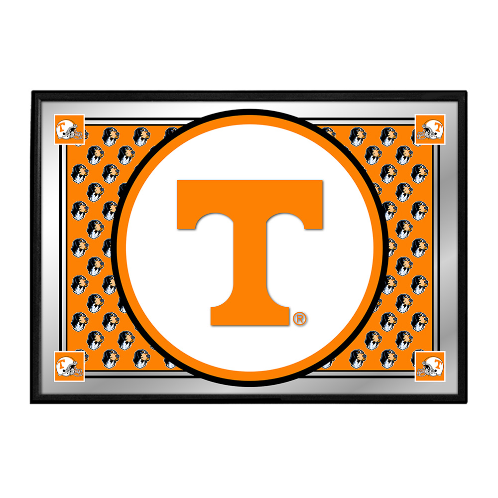 Tennessee Volunteers: Team Spirit - Framed Mirrored Wall Sign