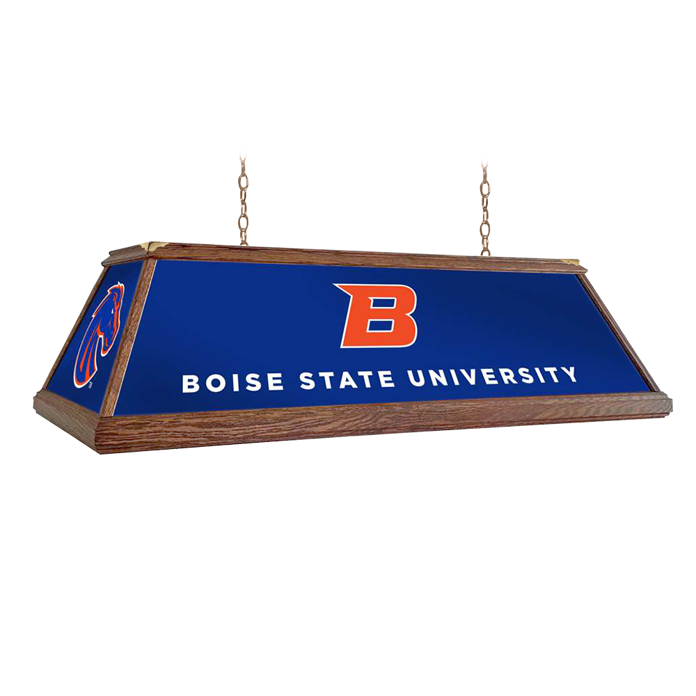 Boise State Broncos Premium Wood Pool Table Light