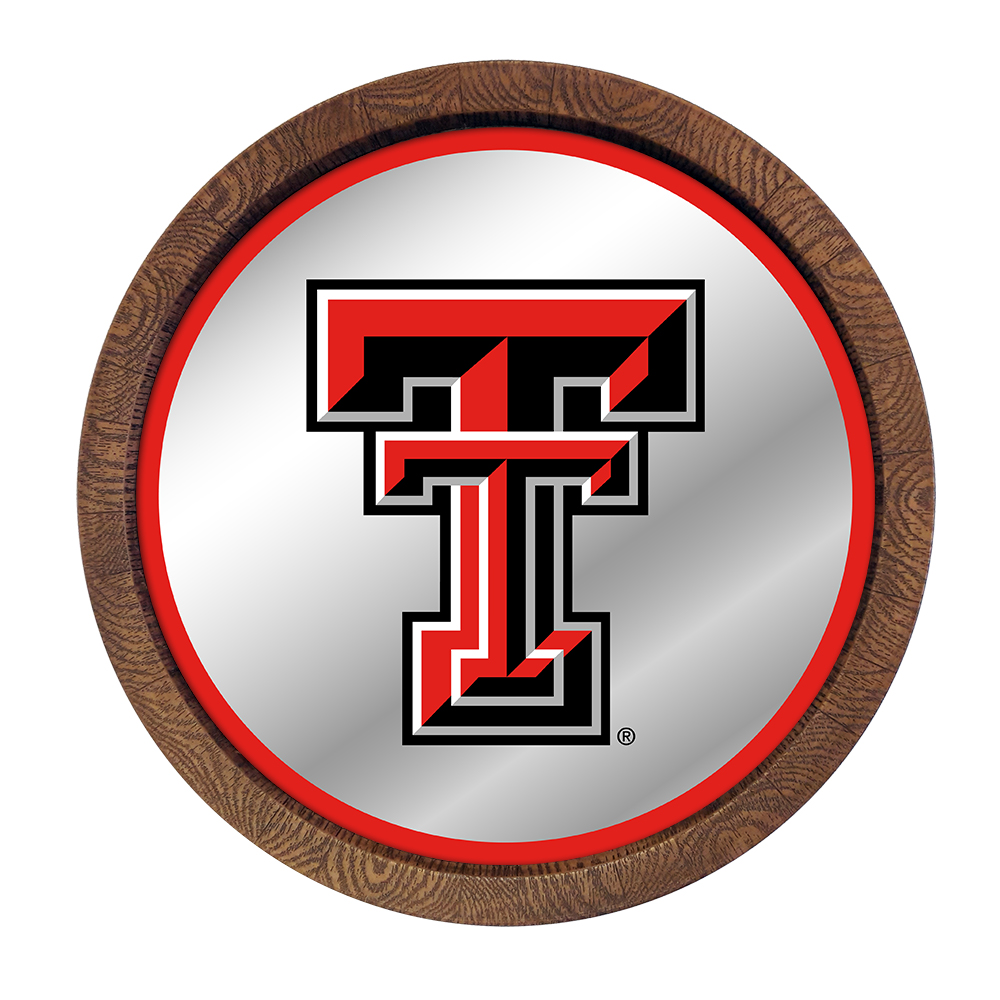 Texas Tech Red Raiders: Mirrored Barrel Top Mirrored Wall Sign