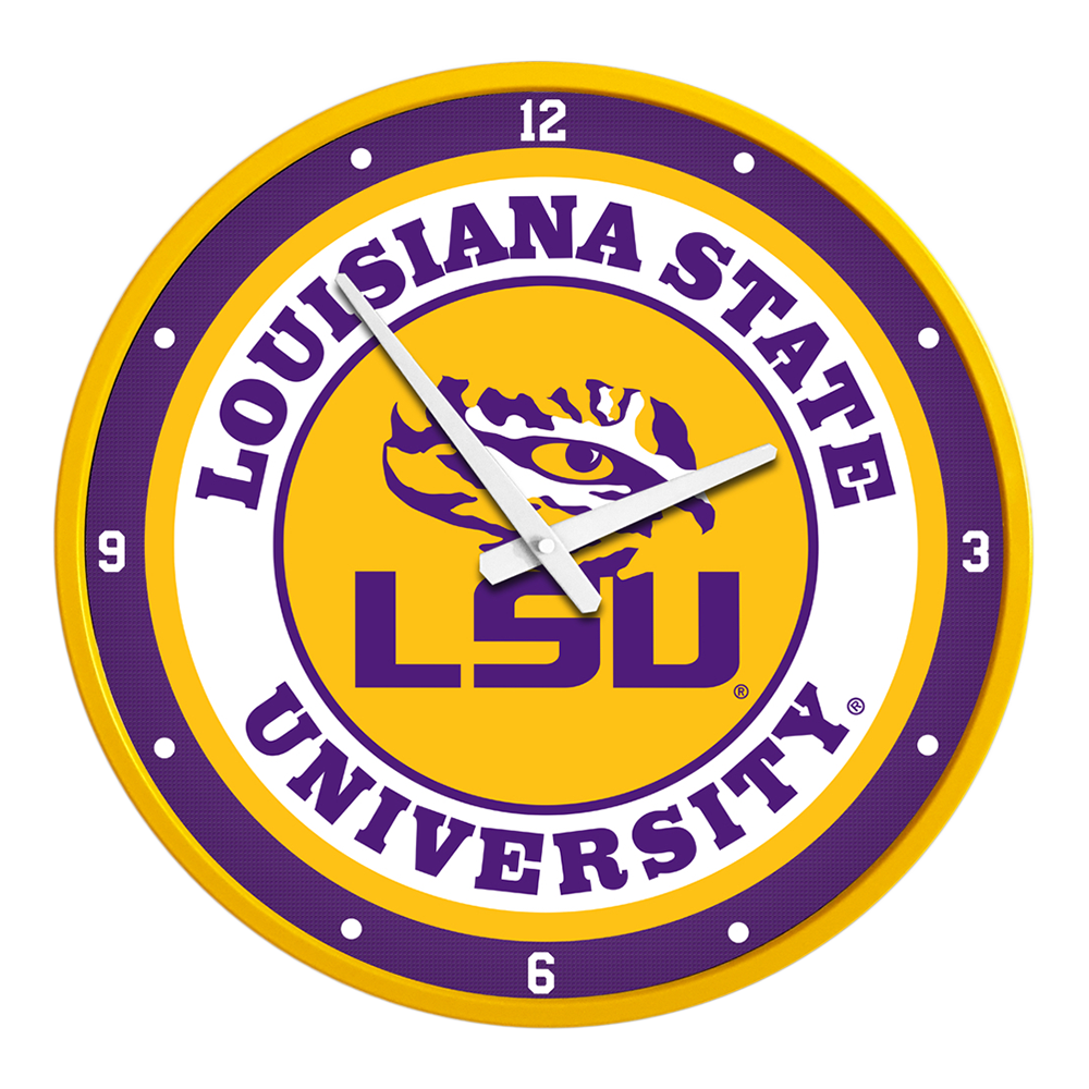 LSU Tigers: Modern Disc Wall Clock