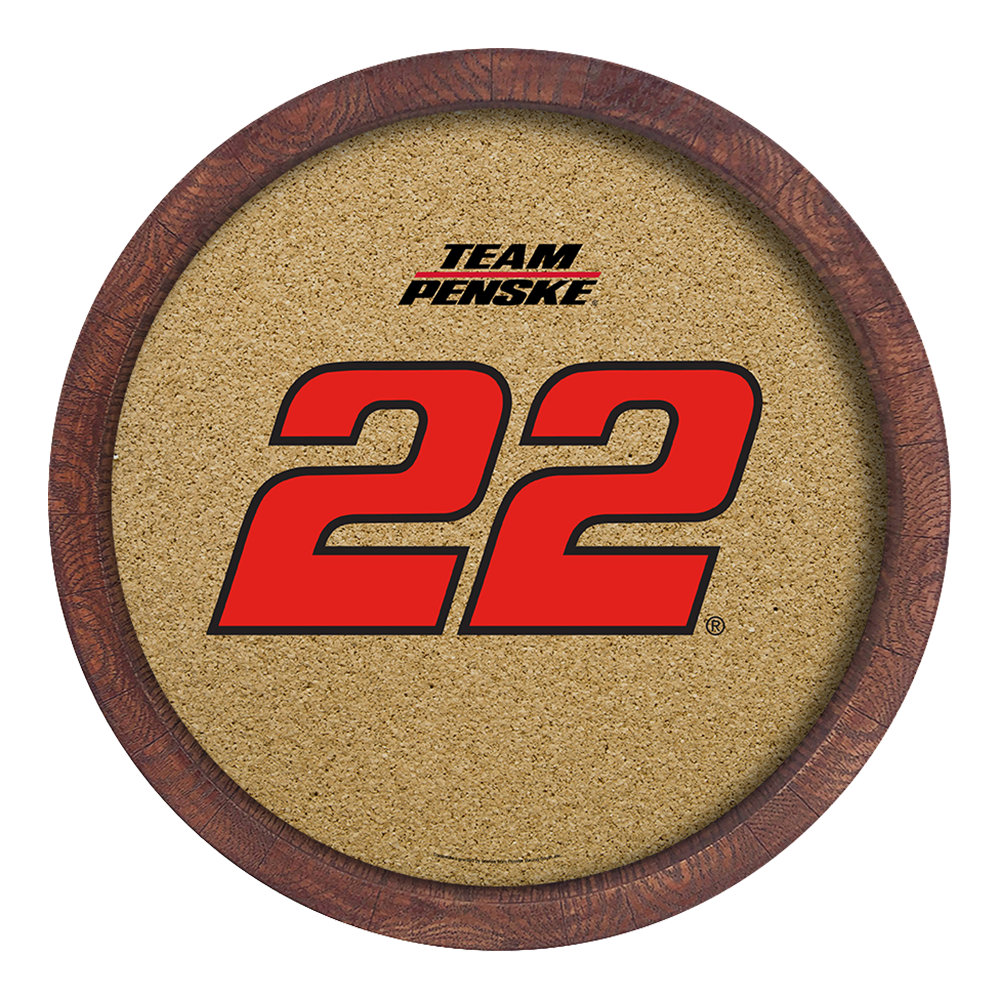 Joey Logano: Barrel Top Cork Note Board