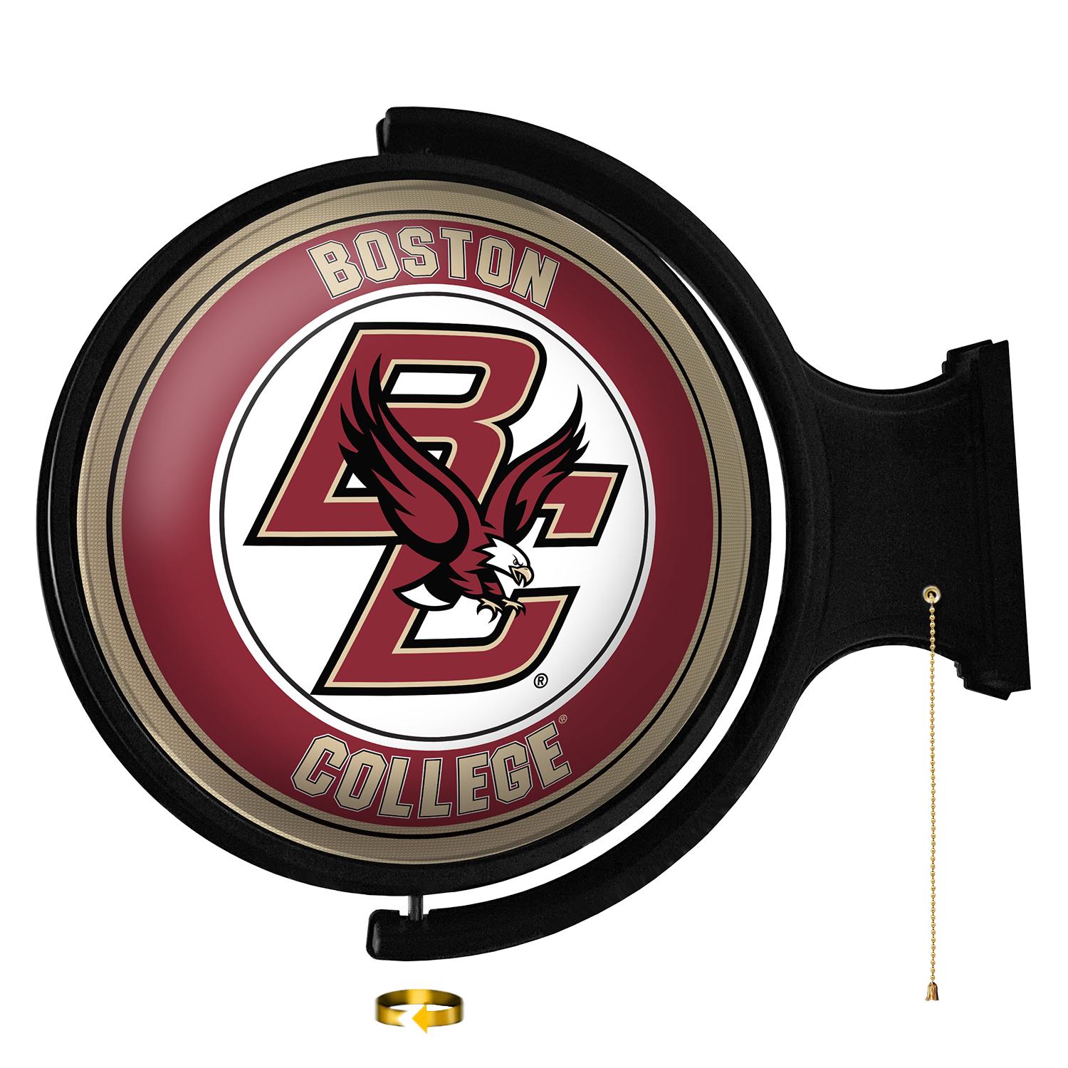 Boston College Eagles: Original Round Rotating Lighted Wall Sign
