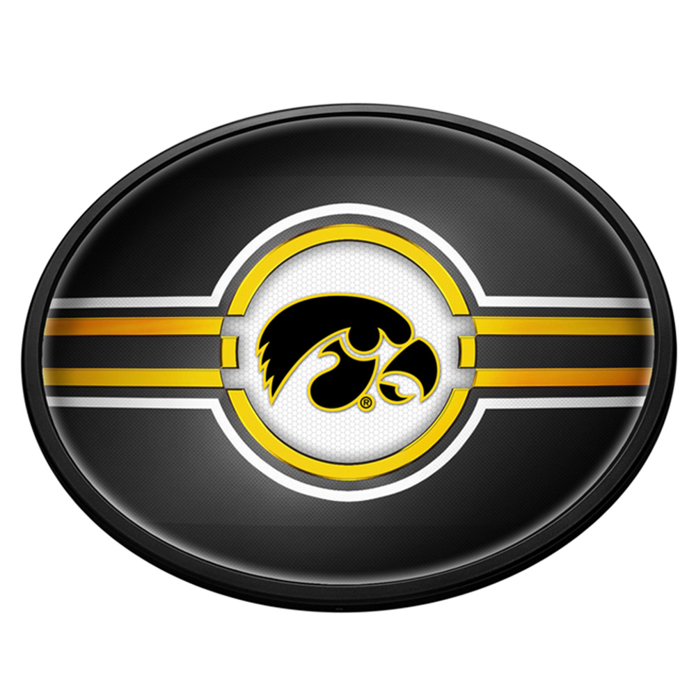 Iowa Hawkeyes: Oval Slimline Lighted Wall Sign
