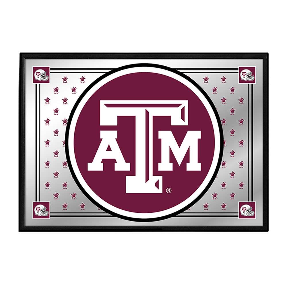 Texas A&M Aggies: Team Spirit - Framed Mirrored Wall Sign