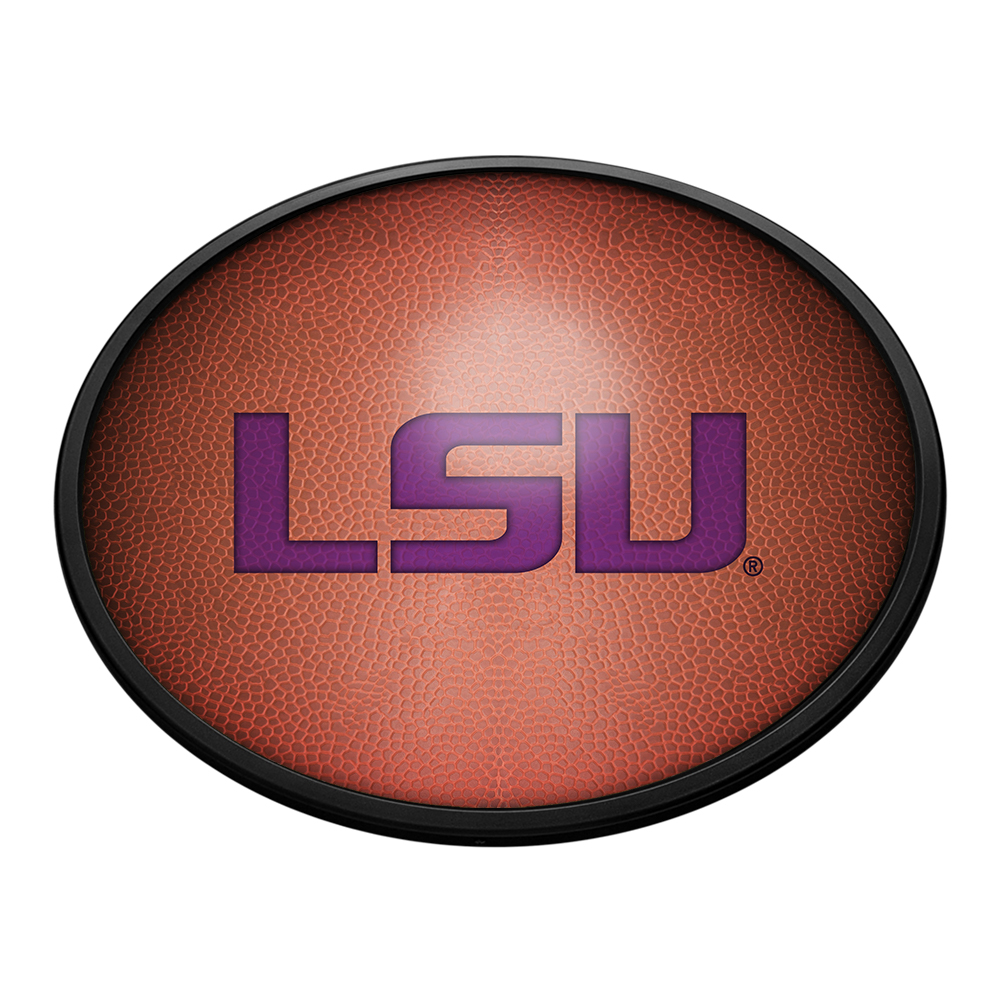 LSU Tigers Pigskin - Oval Slimline Lighted Wall Sign