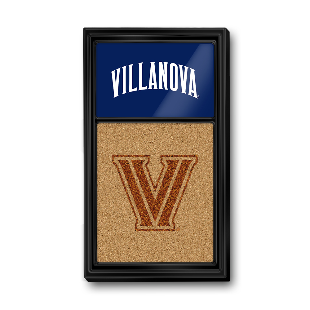 Villanova Wildcats: Dual Logo - Cork Note Board