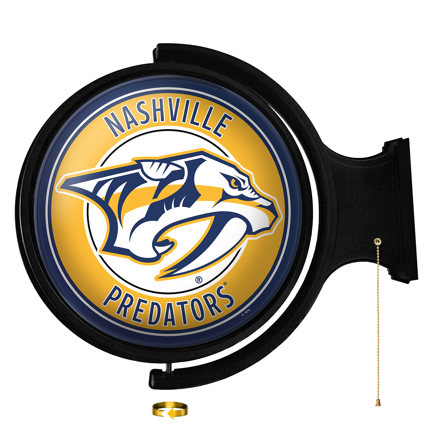 Nashville Predators: Original Round Rotating Lighted Wall Sign