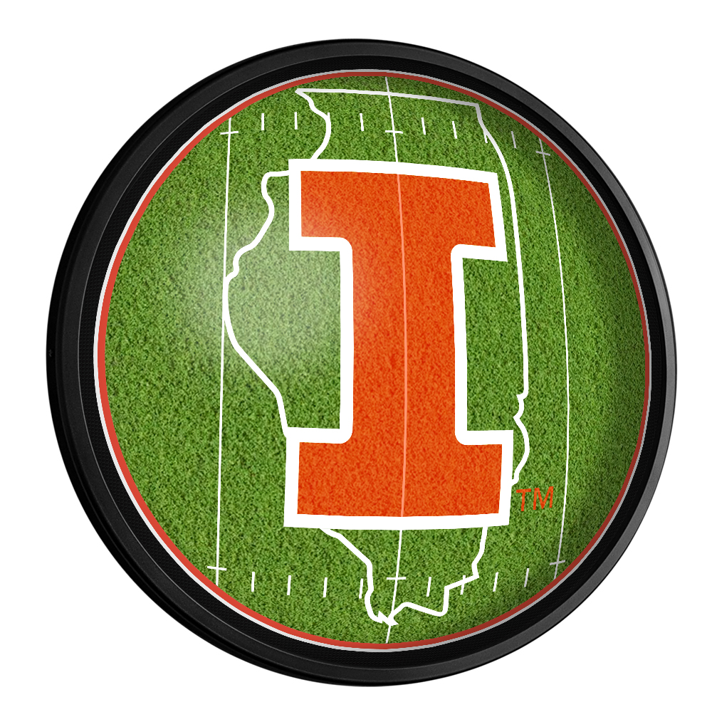 Illinois Fighting Illini: On the 50 - Slimline Lighted Wall Sign