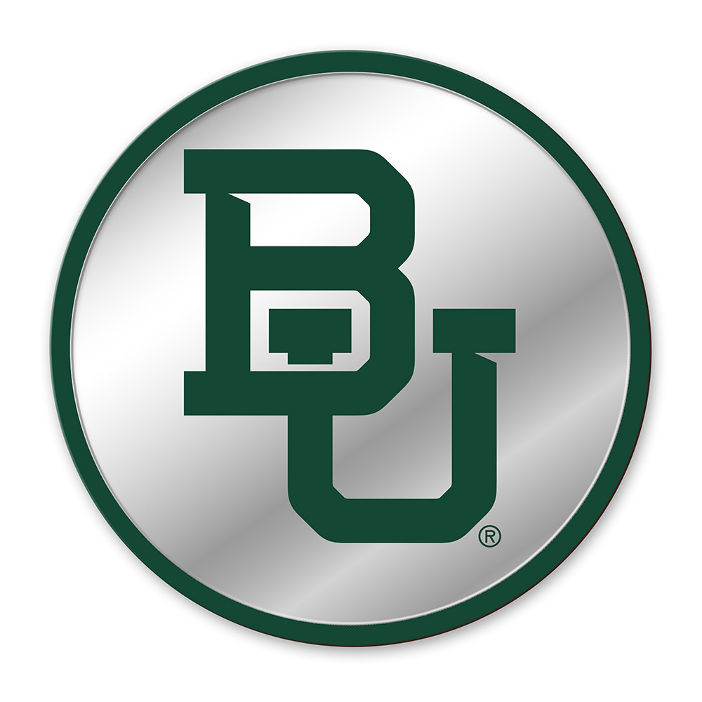 Baylor Bears: Modern Disc Mirrored Wall Sign