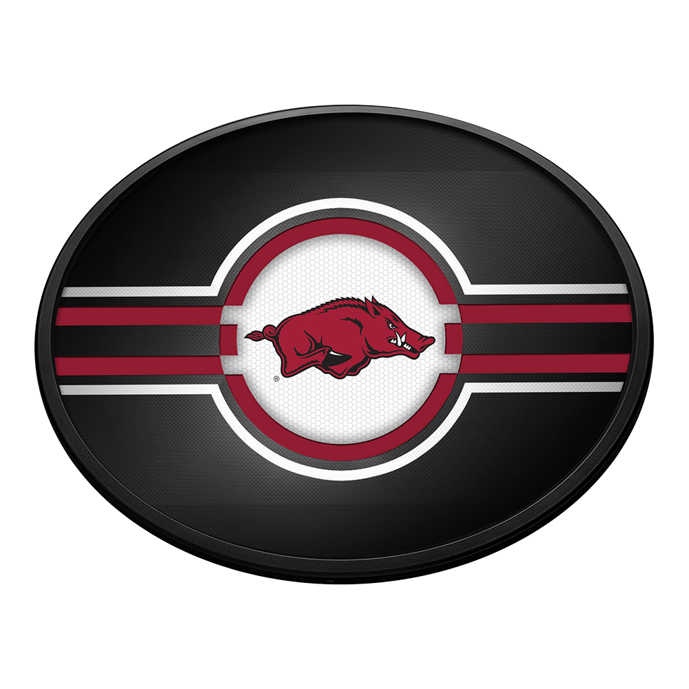 Arkansas Razorbacks: Oval Slimline Lighted Wall Sign
