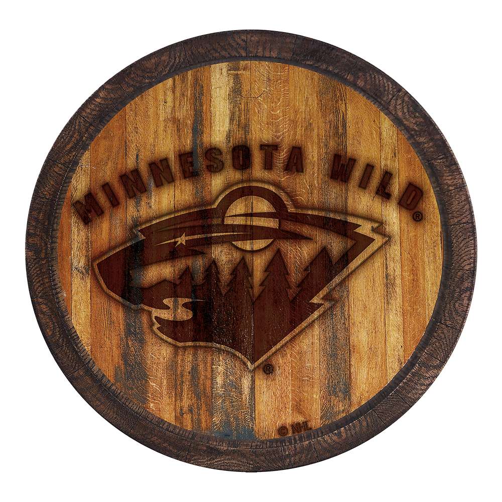 Minnesota Wild: Branded "Faux" Barrel Top Sign  