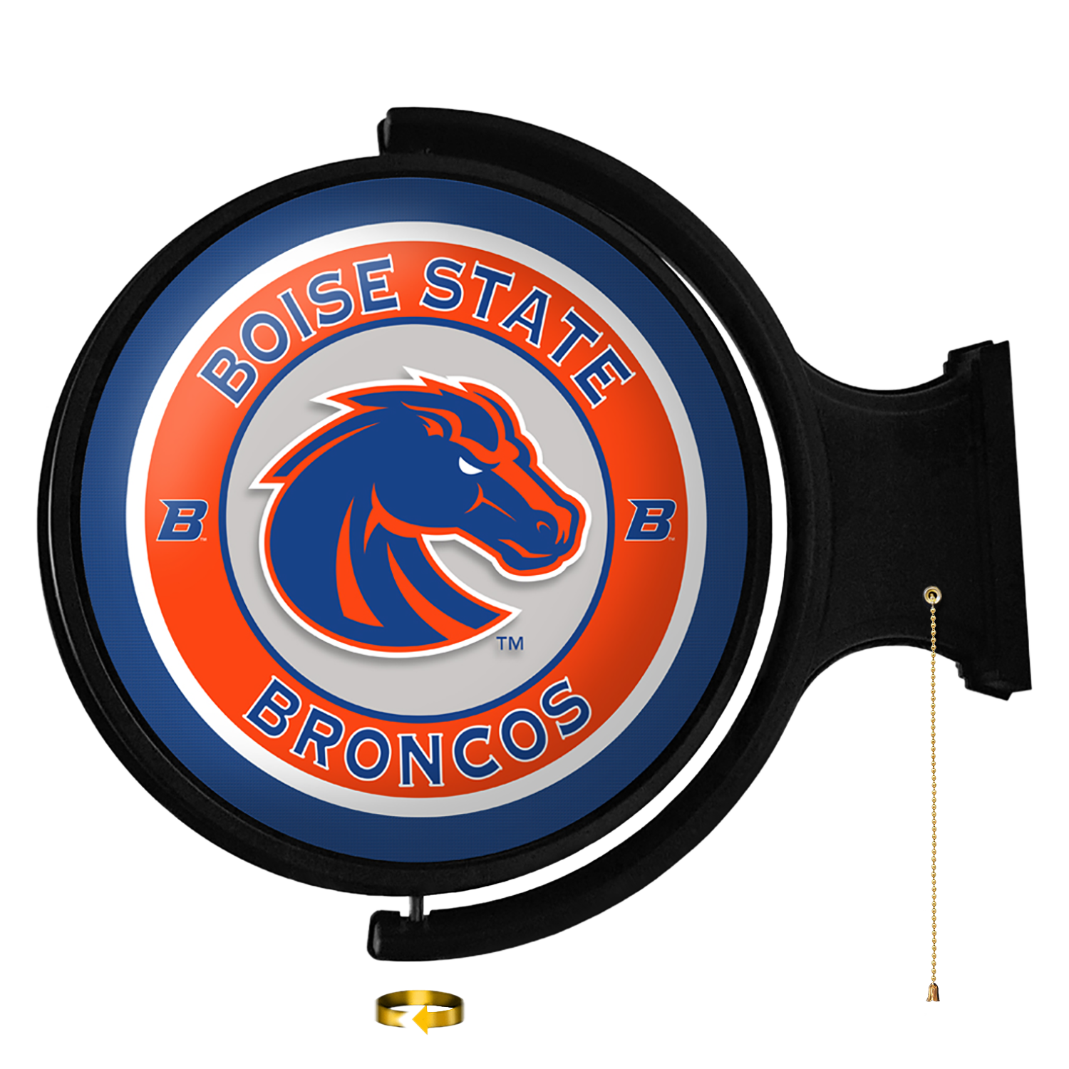 Boise State Broncos: Original Round Rotating Lighted Wall Sign  