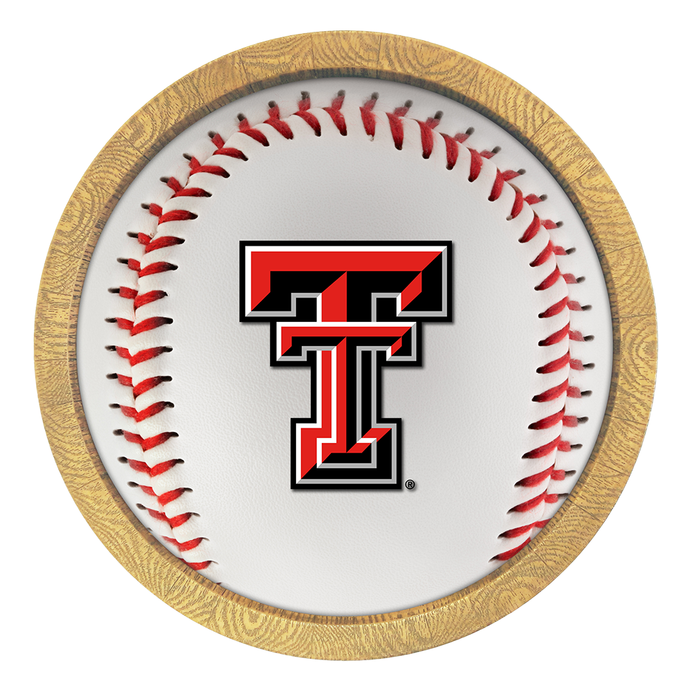 Texas Tech Red Raiders: Baseball - "Faux" Barrel Frame Sign  