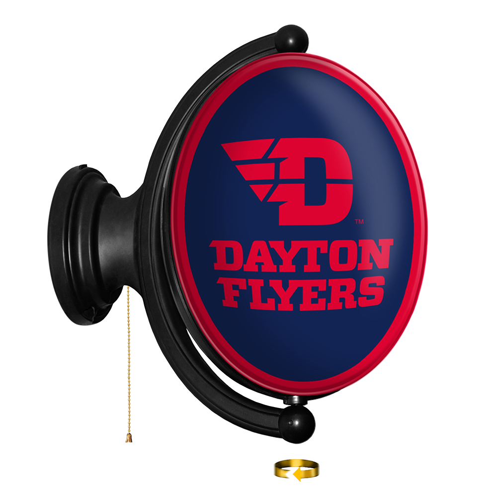 Dayton Flyers Original Oval Rotating Lighted Wall Sign