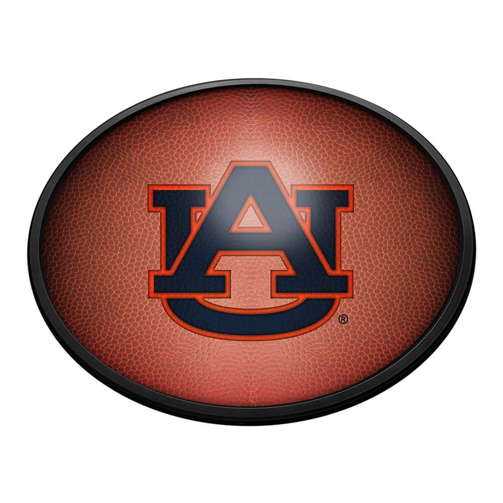 Auburn Tigers: Pigskin - Oval Slimline Lighted Wall Sign
