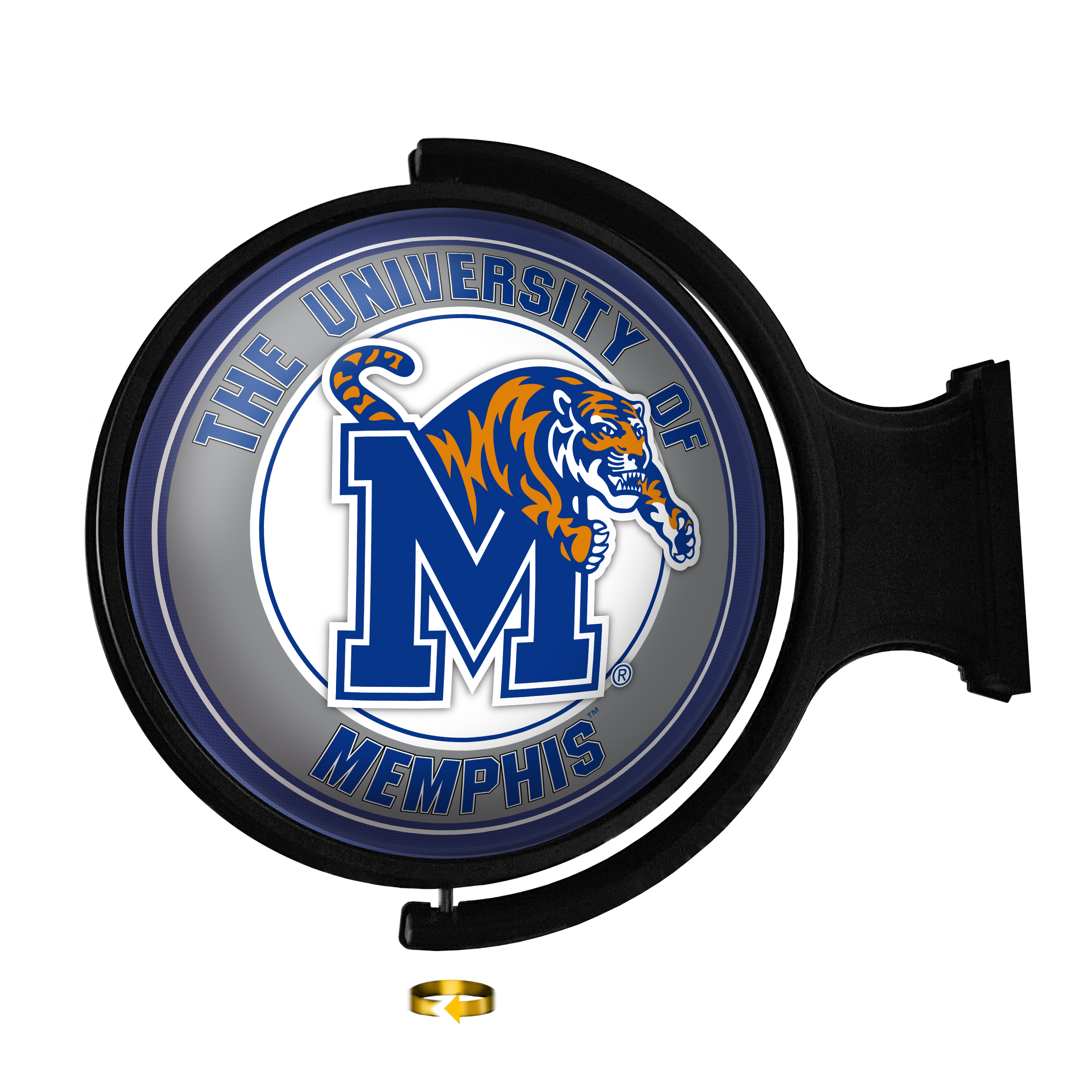 Memphis Tigers: Original Round Rotating Lighted Wall Sign  