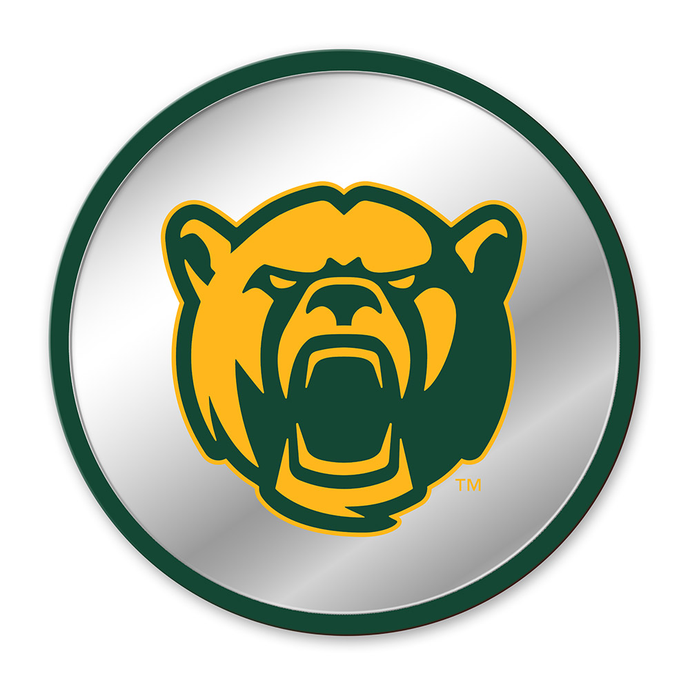 Baylor Bears Bear - Modern Disc Mirrored Wall Sign