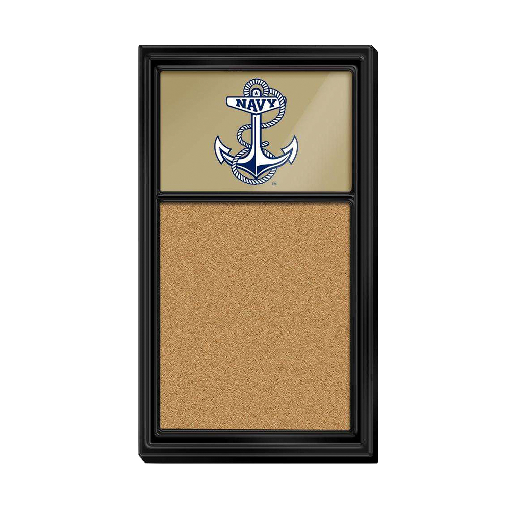 Navy Midshipmen Anchor - Cork Noteboard