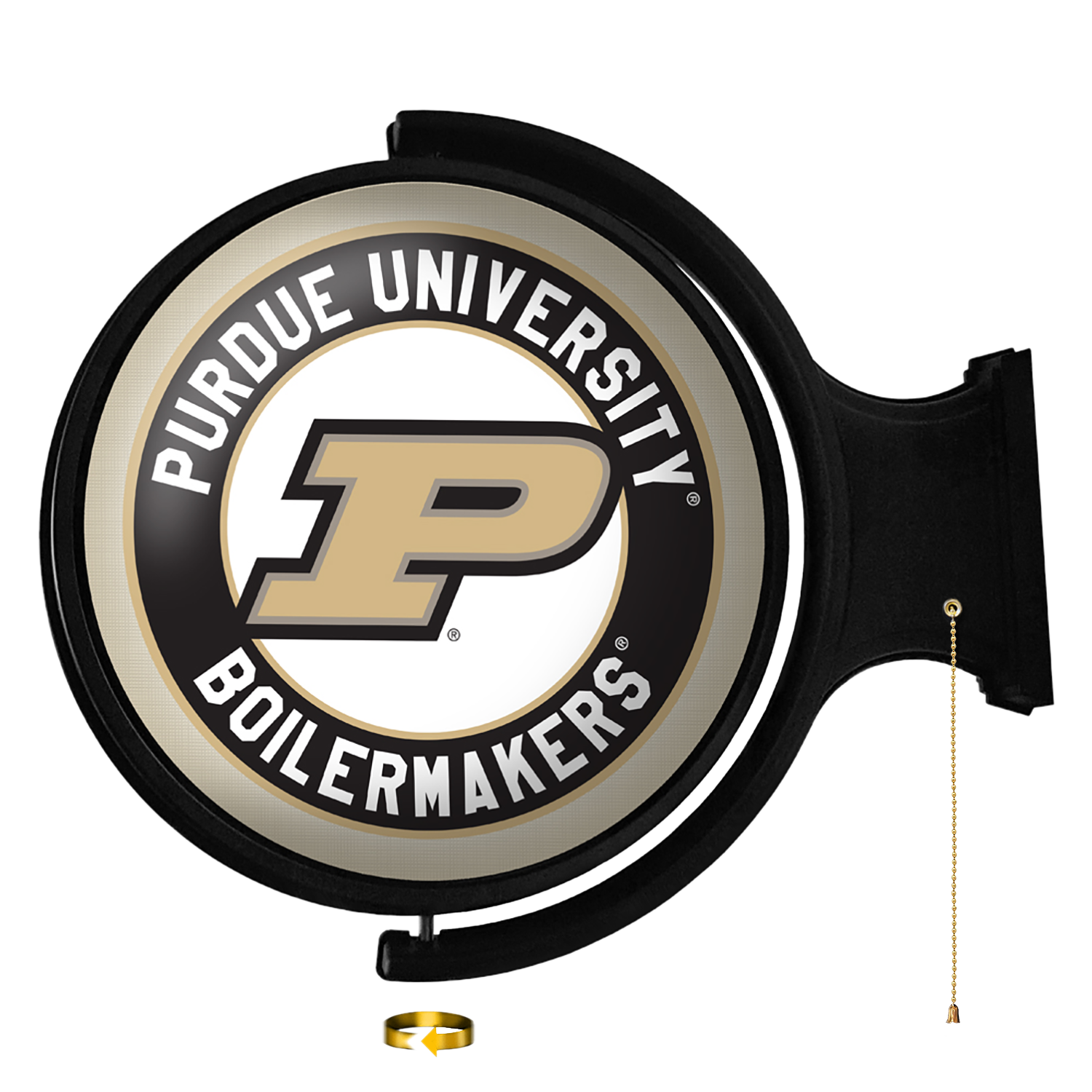 Purdue Boilermakers: Original Round Rotating Lighted Wall Sign