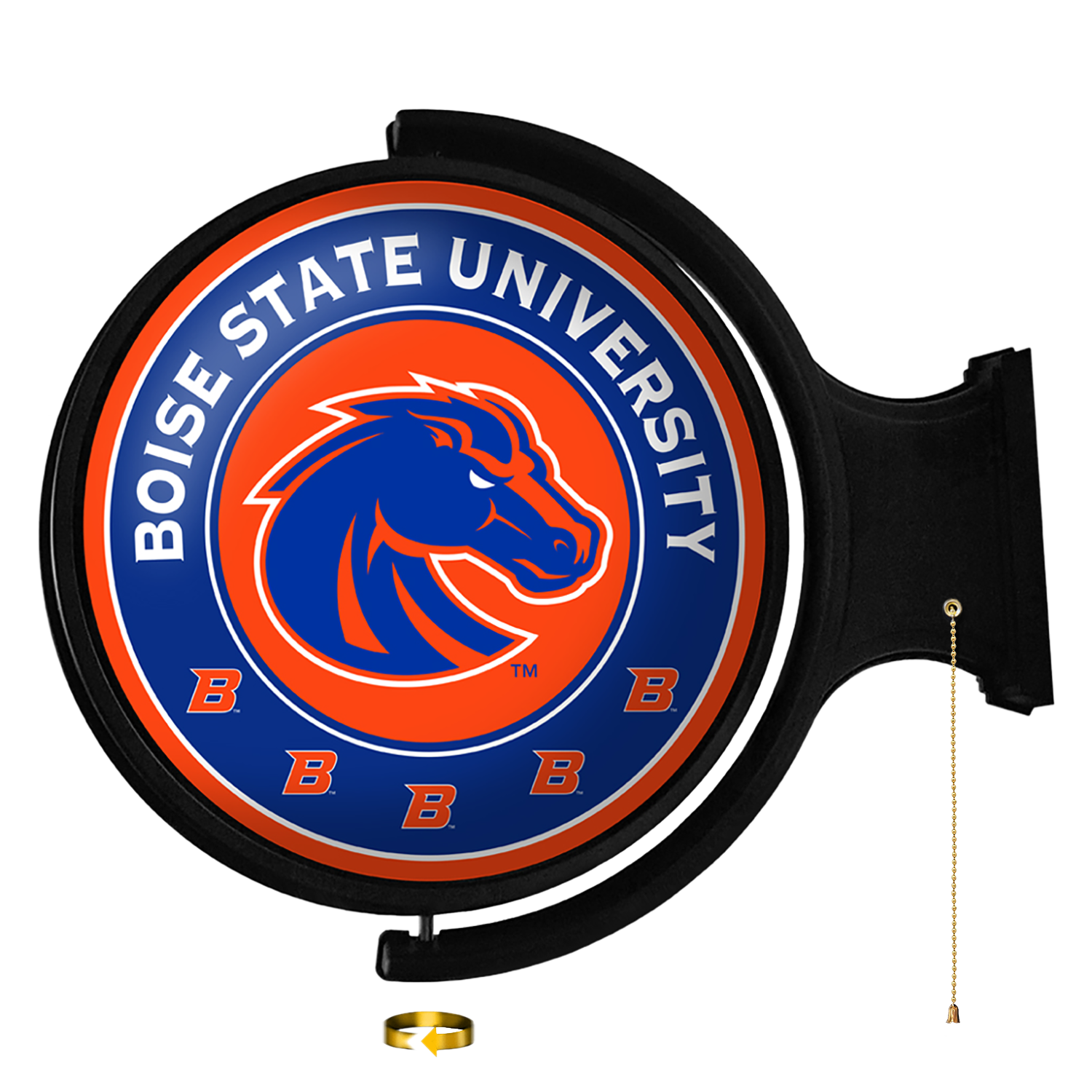 Boise State Broncos Original Round Rotating Lighted Wall Sign