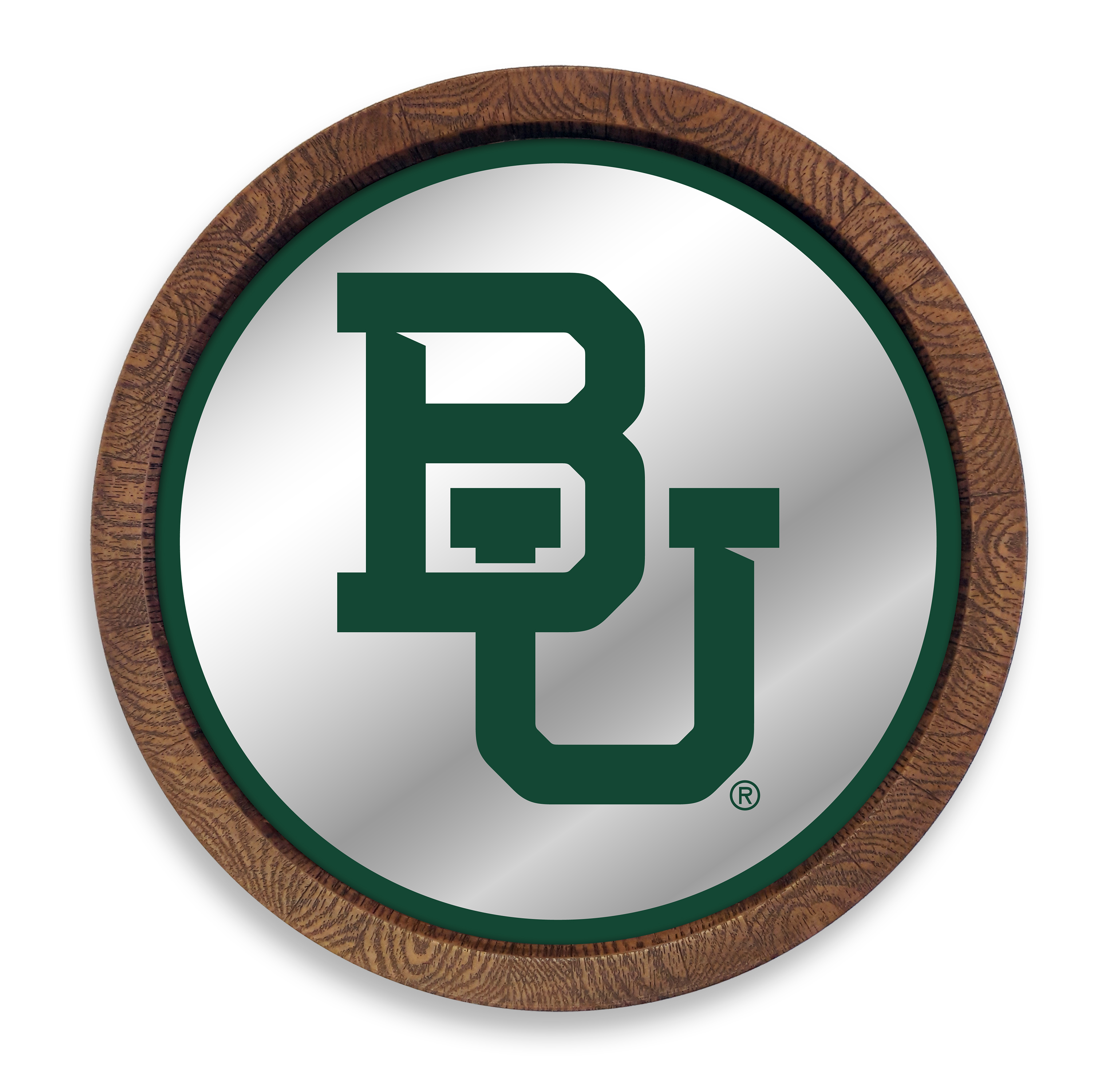 Baylor Bears: "Faux" Barrel Top Mirrored Wall Sign  