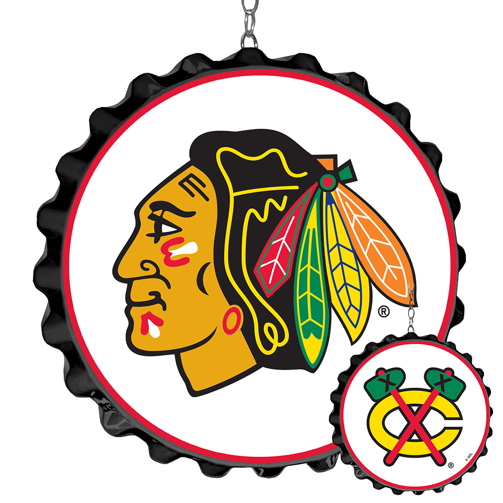 Chicago Blackhawks Bottle Cap Dangler