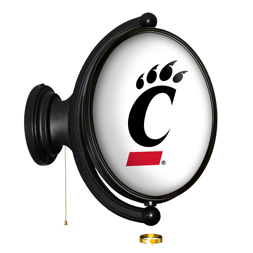 Cincinnati Bearcats Original Oval Rotating Lighted Wall Sign