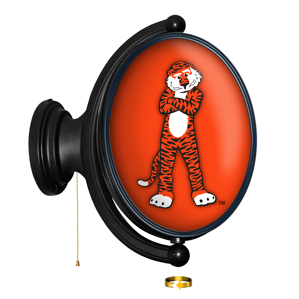 Auburn Tigers: Aubie - Original Oval Rotating Lighted Wall Sign