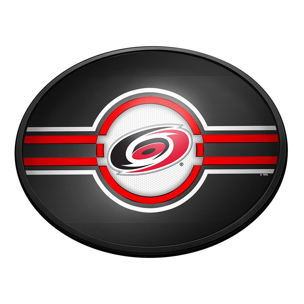 Carolina Hurricanes: Oval Slimline Lighted Wall Sign