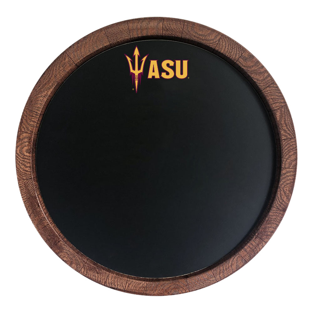 Arizona State Sun Devils Chalkboard "Faux" Barrel Top Sign  