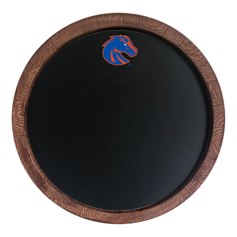 Boise State Broncos Chalkboard "Faux" Barrel Top Sign  