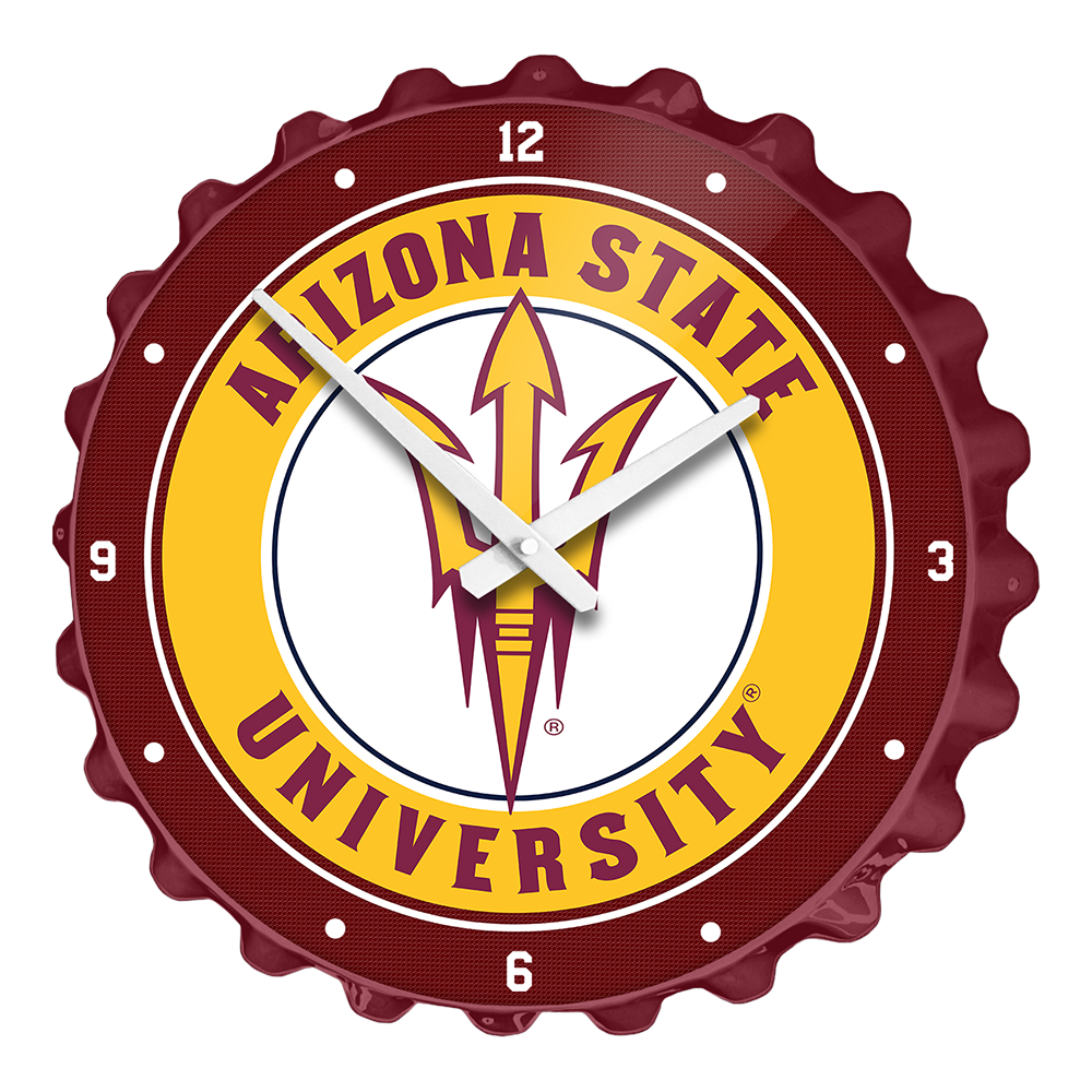 Arizona State Sun Devils: Bottle Cap Wall Clock