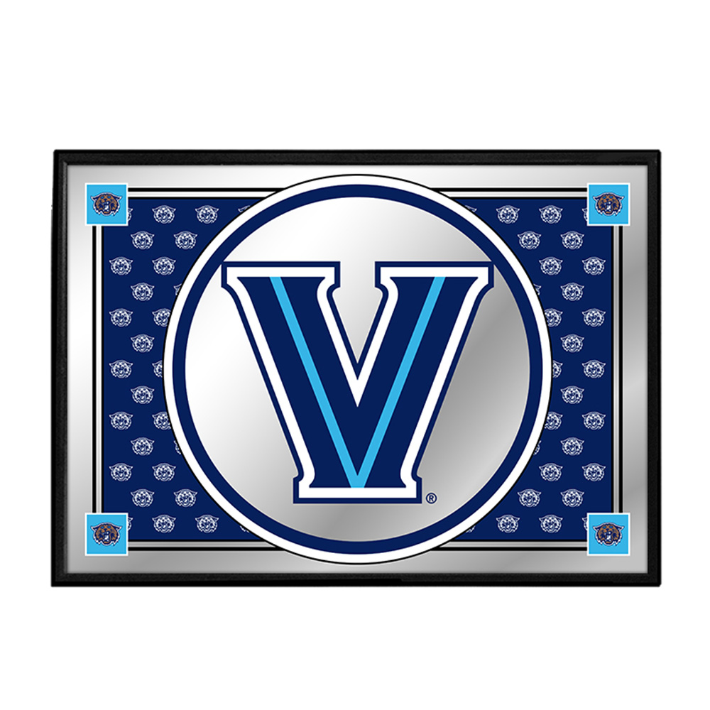 Villanova Cavaliers: Team Spirit - Framed Mirrored Wall Sign