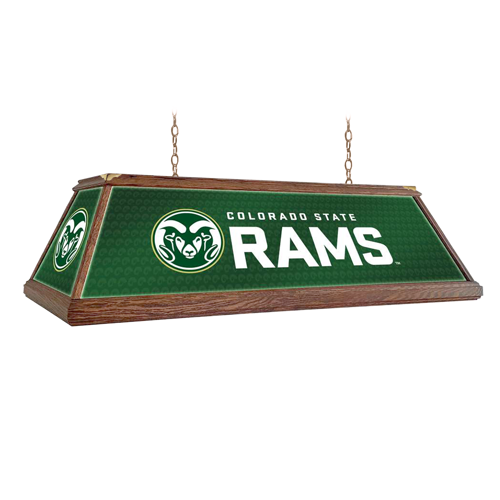 Colorado State Rams: Premium Wood Pool Table Light