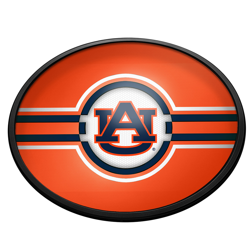 Auburn Tigers: Oval Slimline Lighted Wall Sign