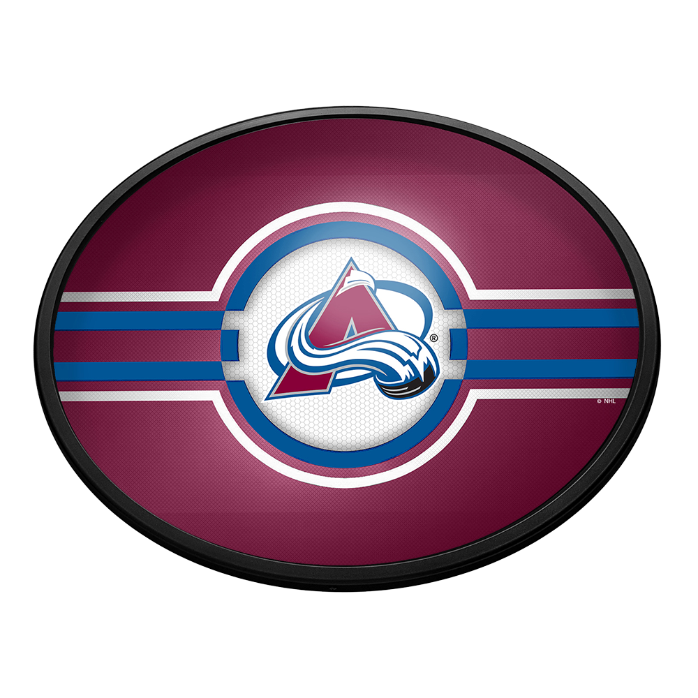 Colorado Avalanche Oval Slimline Lighted Wall Sign