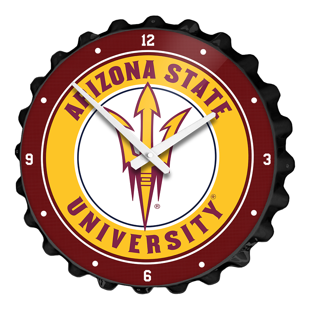 Arizona State Sun Devils: Bottle Cap Wall Clock