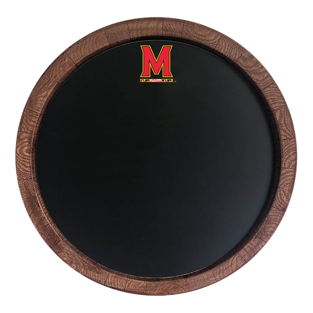 Maryland Terrapins Chalkboard "Faux" Barrel Top Sign  