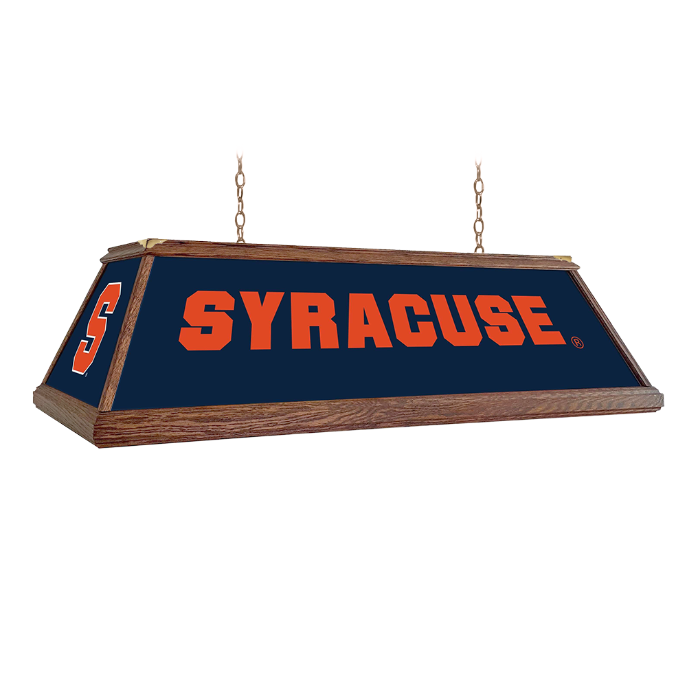 Syracuse Orange: Premium Wood Pool Table Light