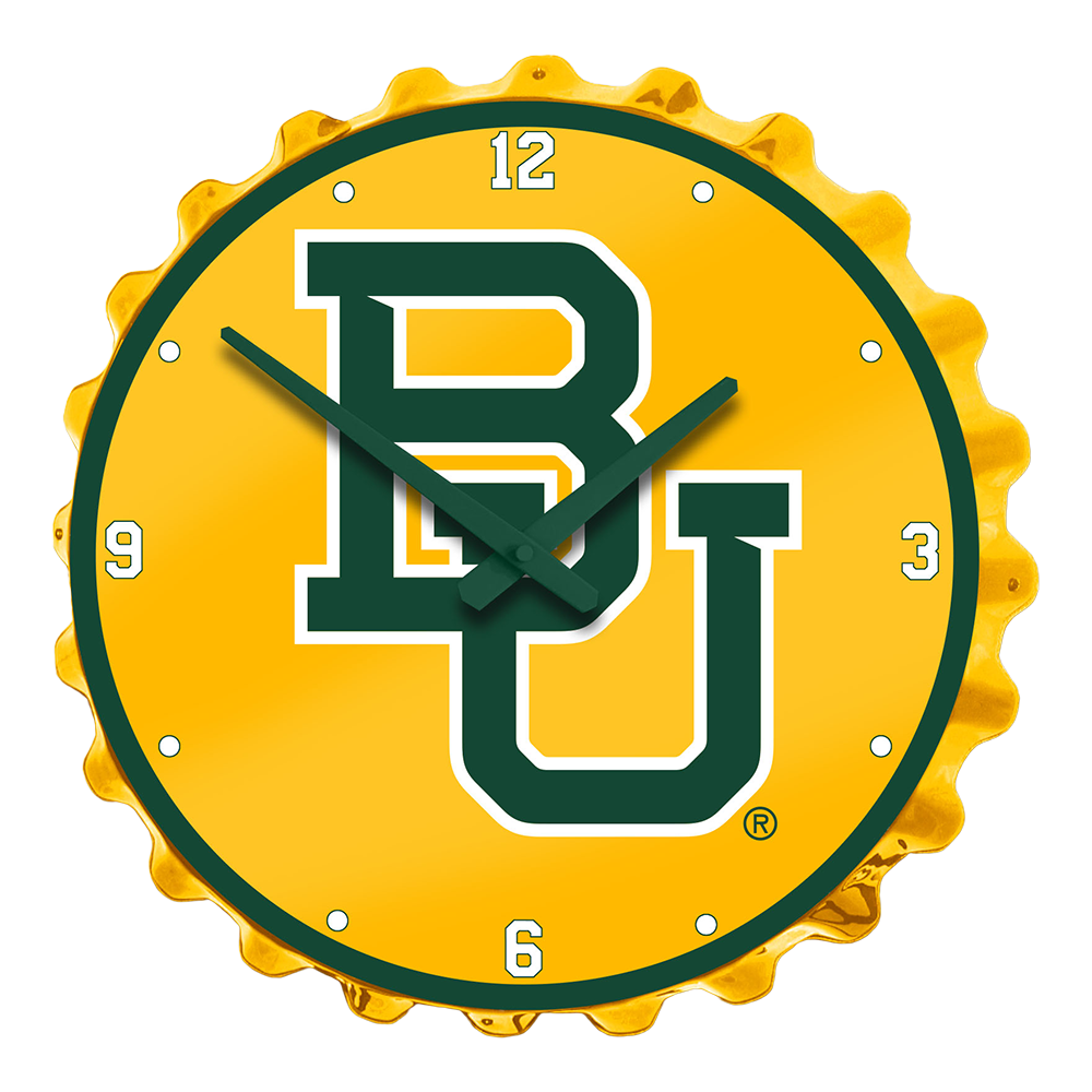 Baylor Bears: Bottle Cap Wall Clock
