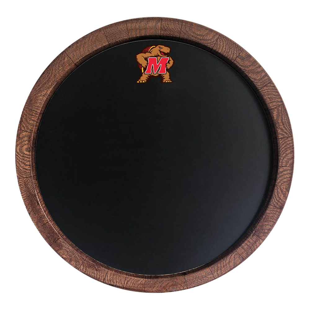 Maryland Terrapins Terrapin - Chalkboard "Faux" Barrel Top Sign  