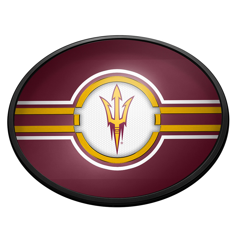 Arizona State Sun Devils: Oval Slimline Lighted Wall Sign