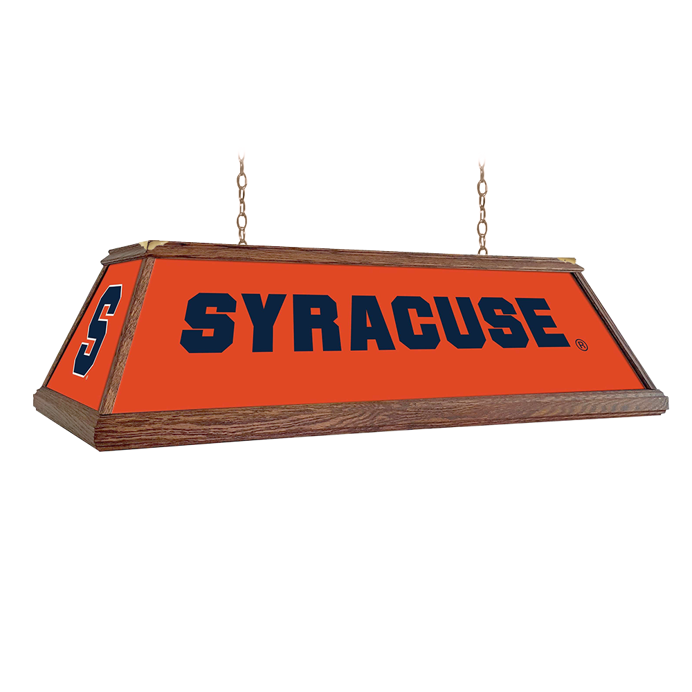 Syracuse Orange: Premium Wood Pool Table Light