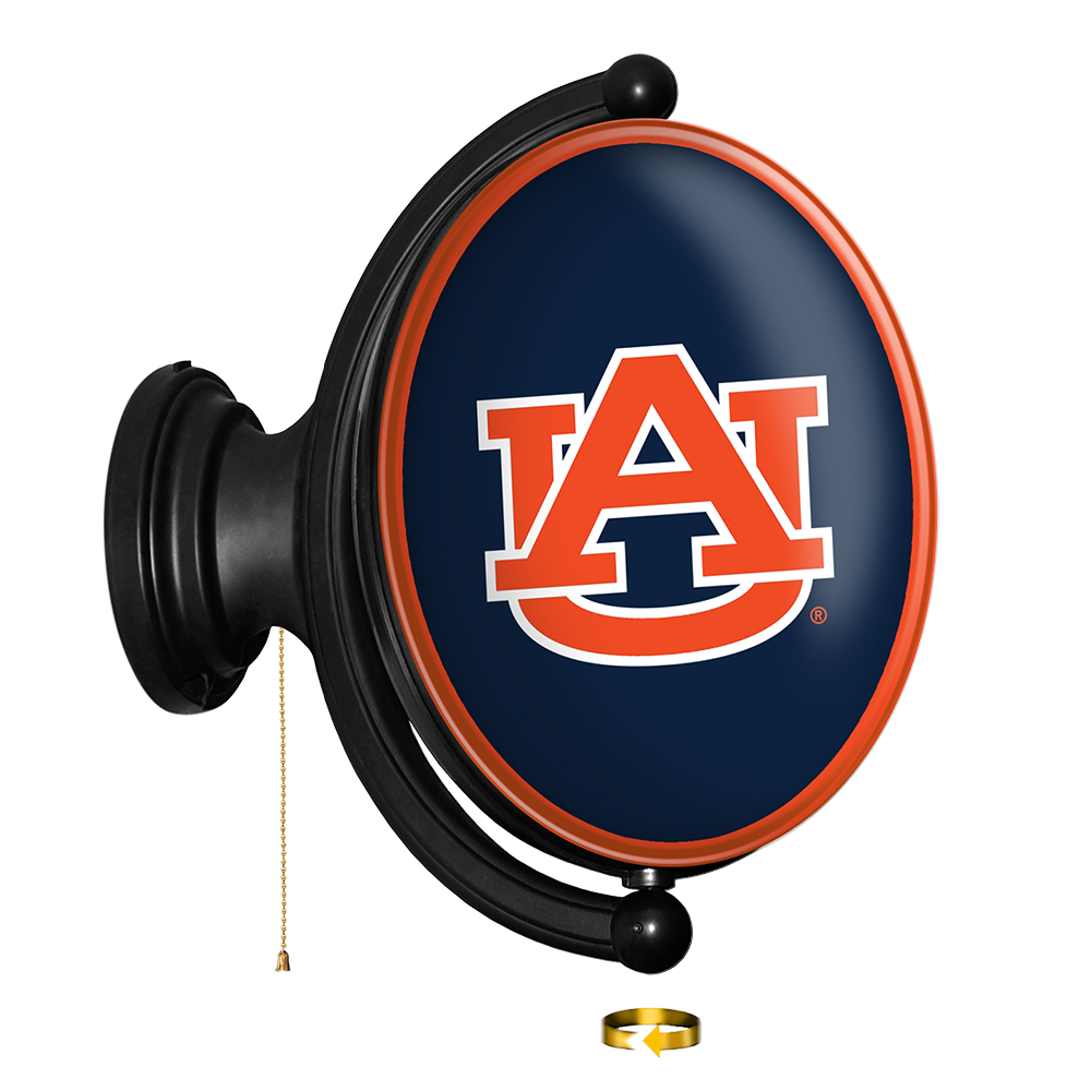 Auburn Tigers: Original Oval Rotating Lighted Wall Sign