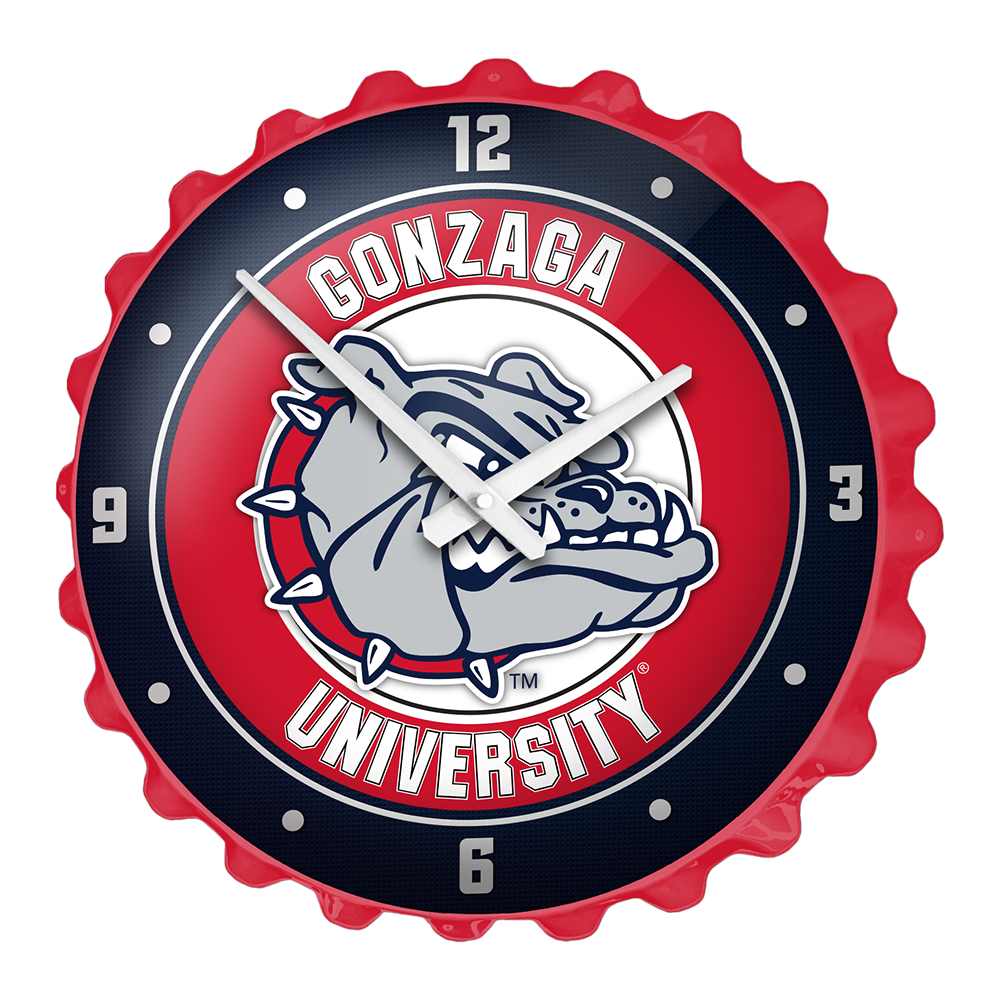 Gonzaga Bulldogs: Bottle Cap Wall Clock