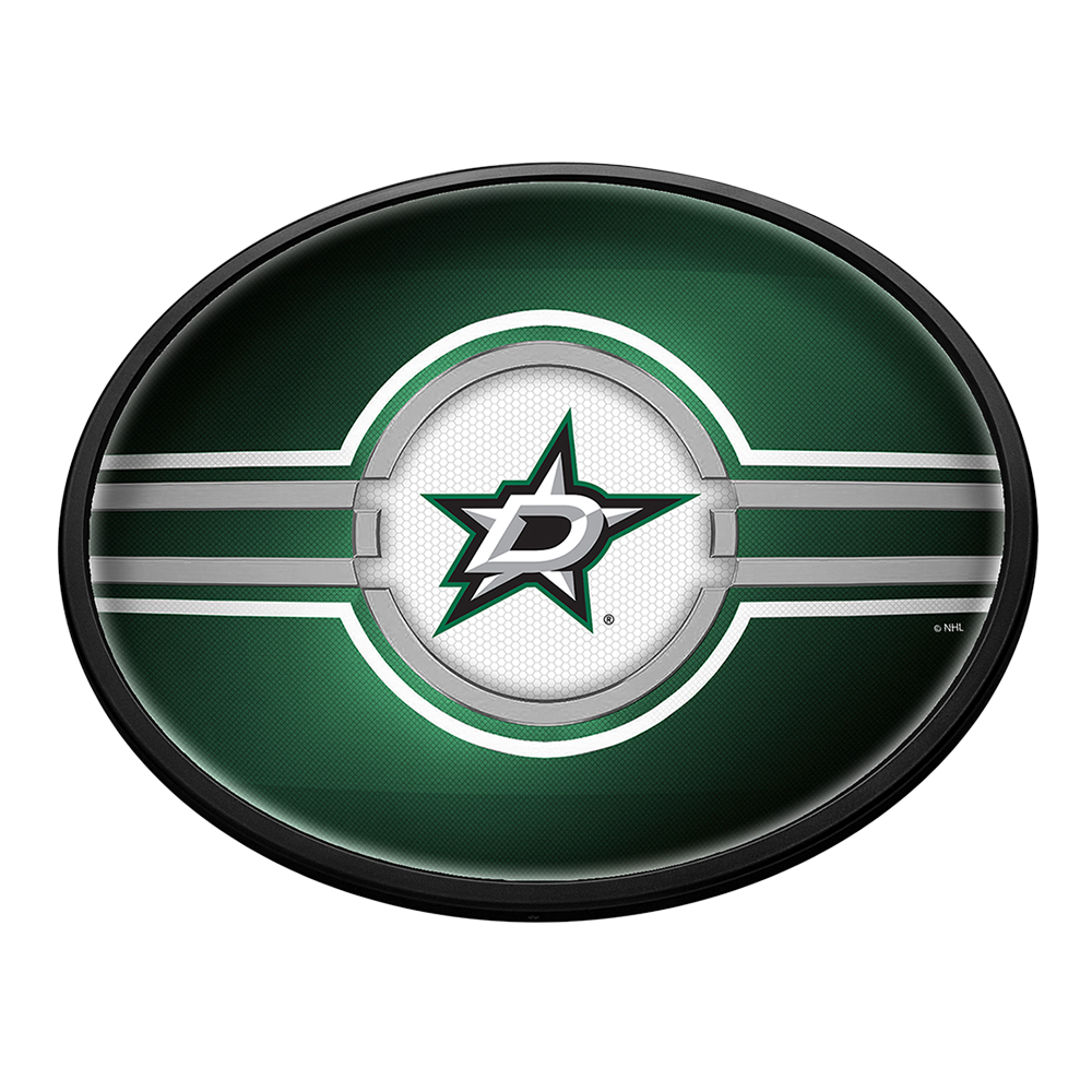 Dallas Stars: Oval Slimline Lighted Wall Sign