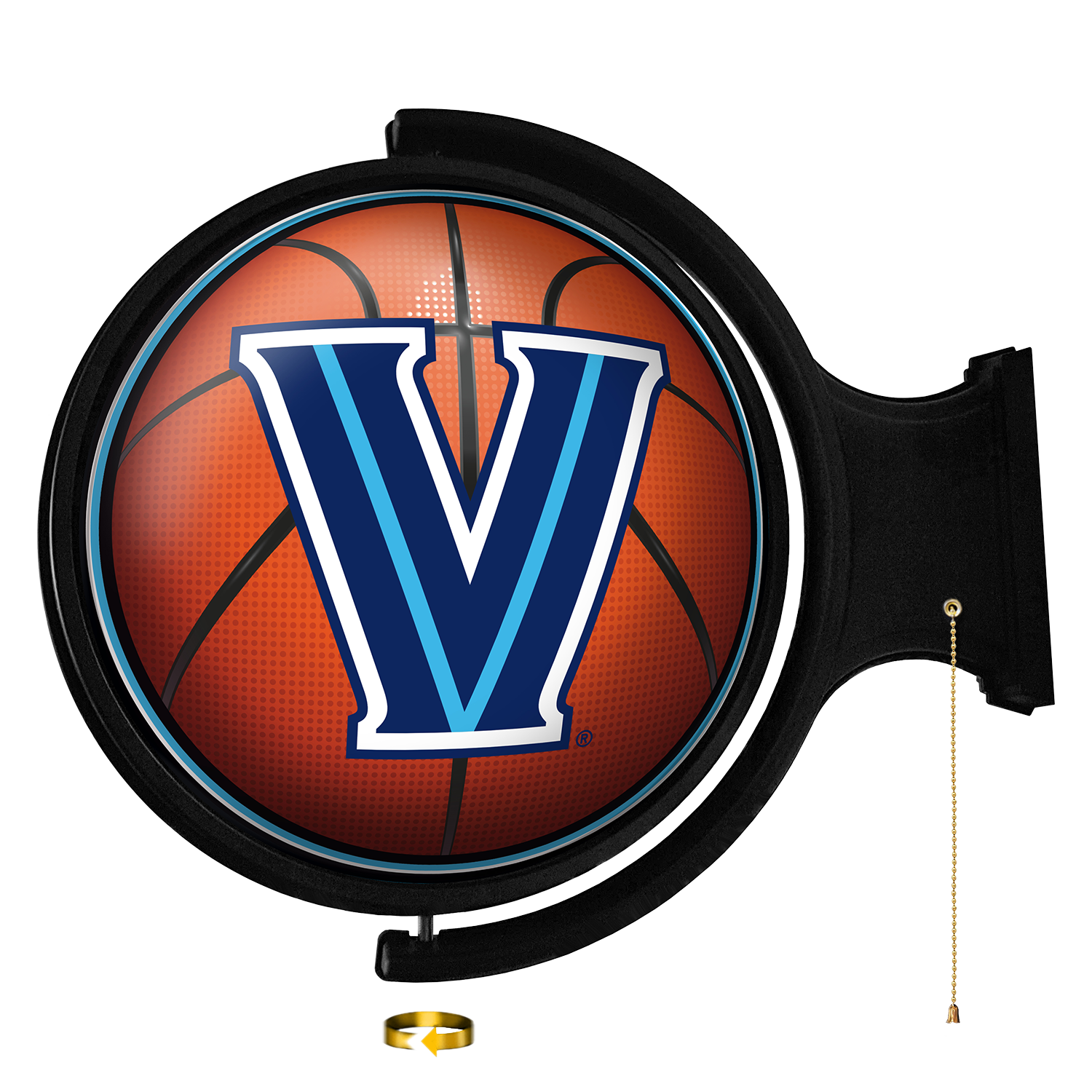 Villanova Wildcats: Basketball - Original Round Rotating Lighted Wall Sign