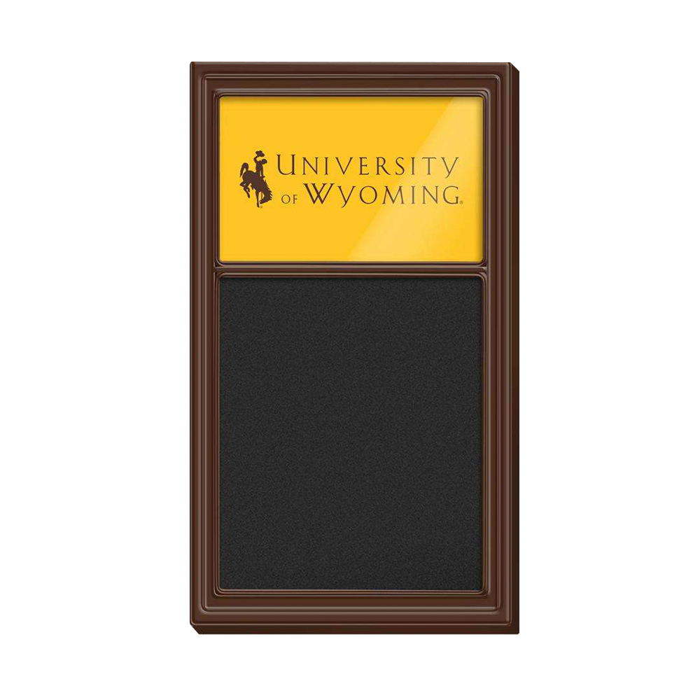 Wyoming Cowboys University Logo - Chalk Noteboard