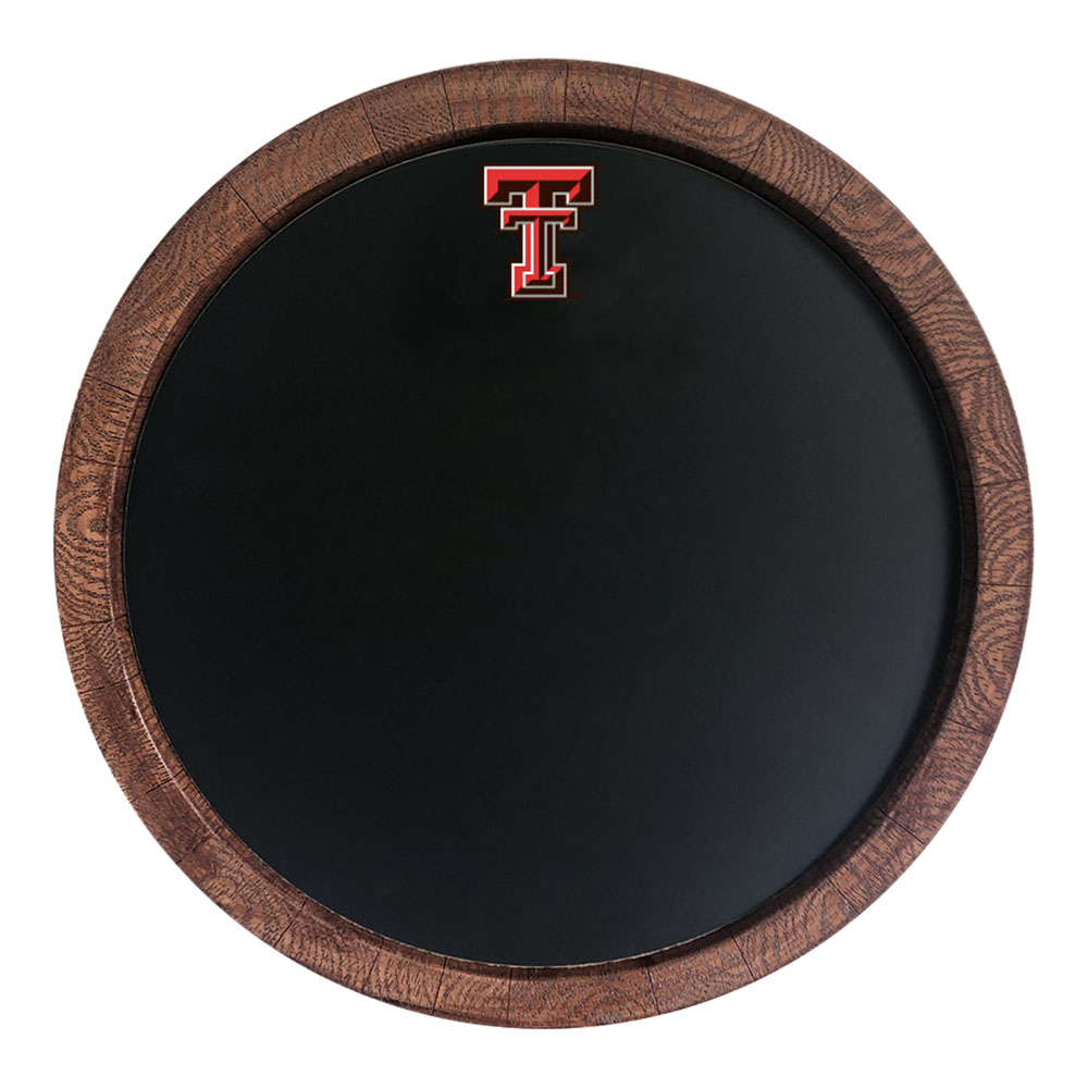 Texas Tech Red Raiders Chalkboard "Faux" Barrel Top Sign  