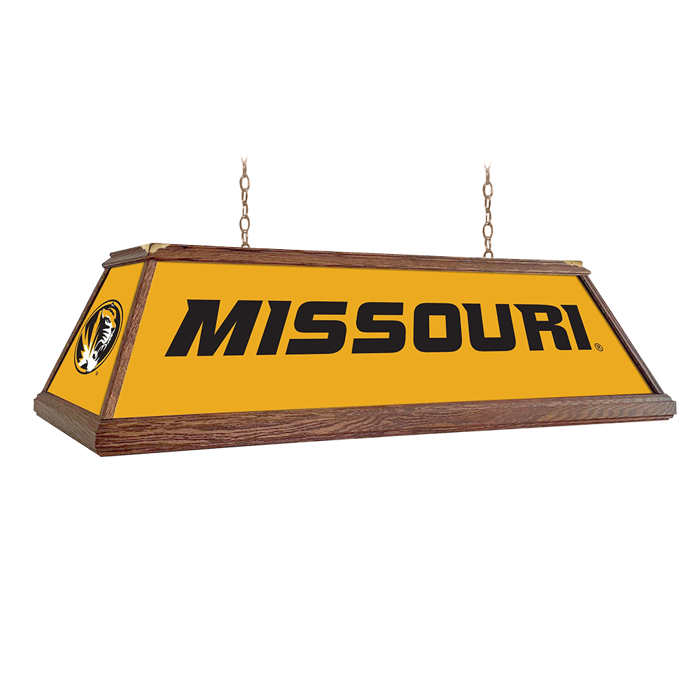 Missouri Tigers: Premium Wood Pool Table Light